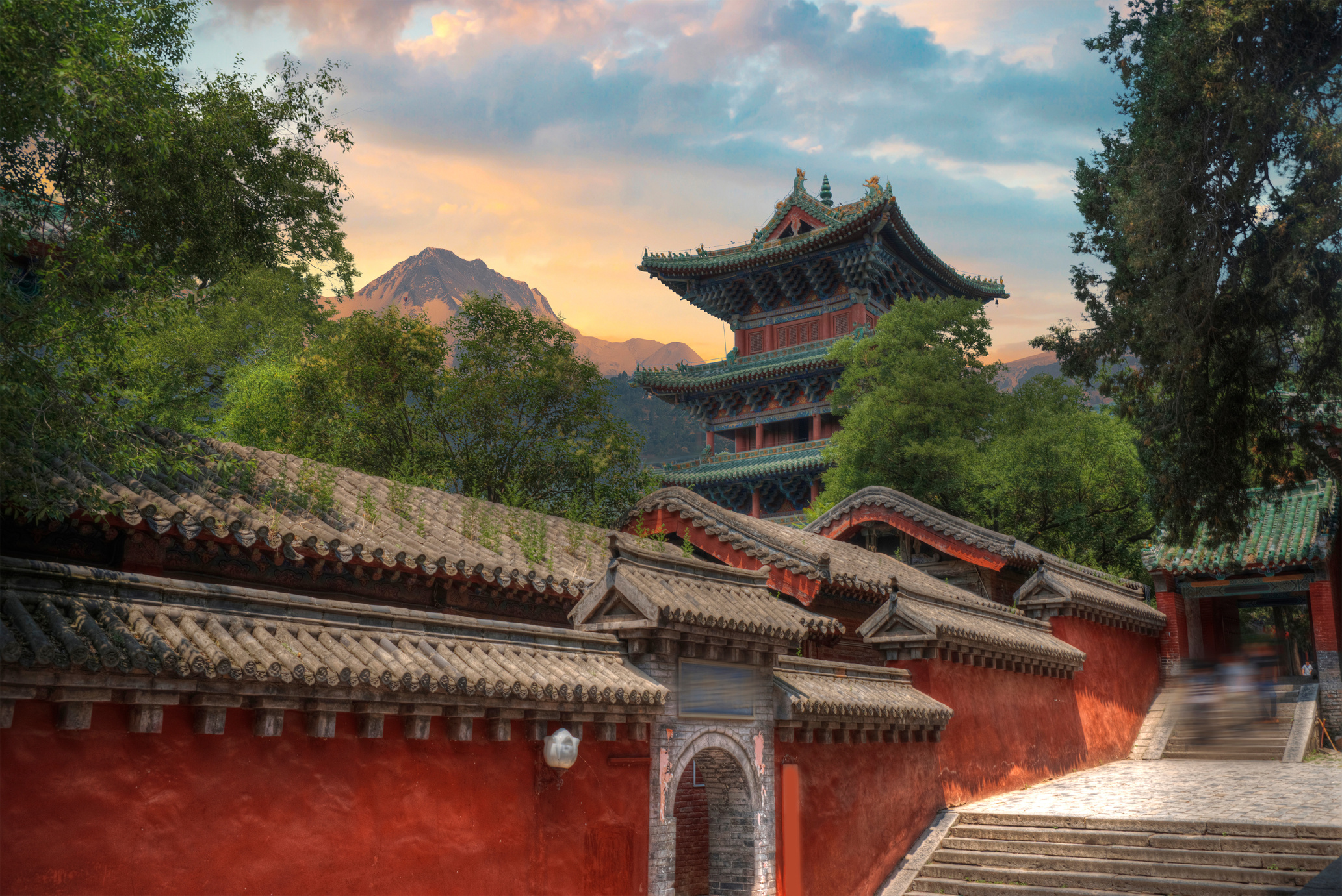 Shaolin Buddhist Monastery in Central China
